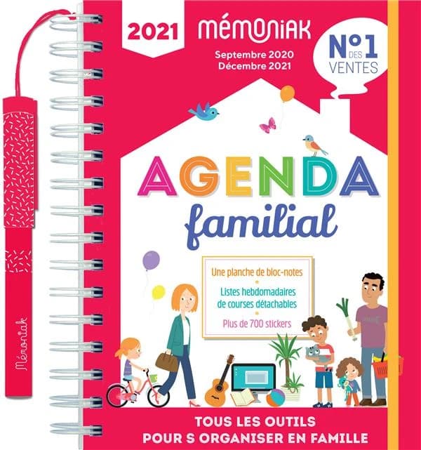 Agenda familial mémoniak ; septembre 2020-décembre 2021