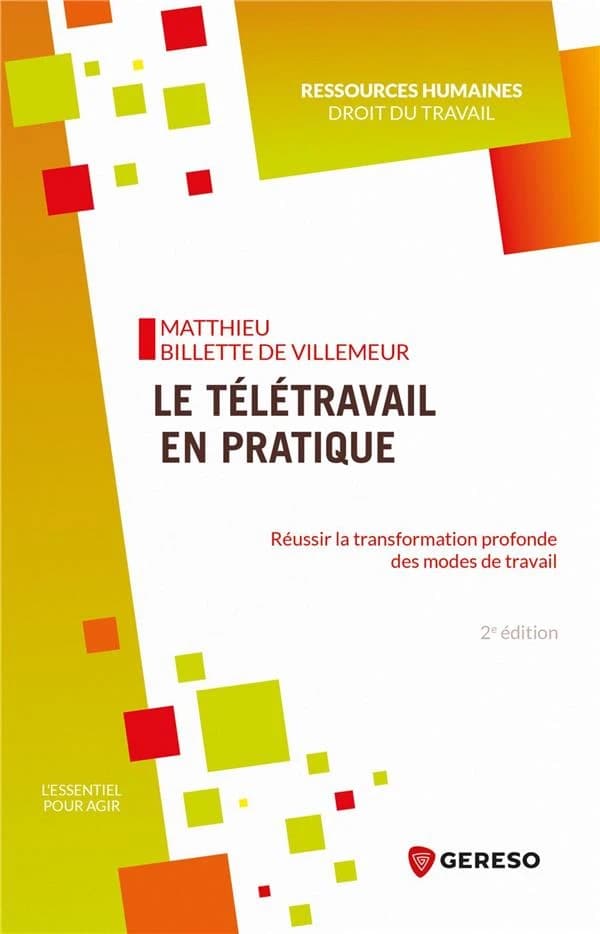 Le télétravail en pratique : réussir la transformation profonde des modes de travail (2e éd.) Matthieu Billette de Villemeur