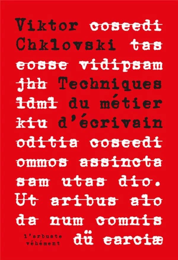 Technique du métier d'écrivain