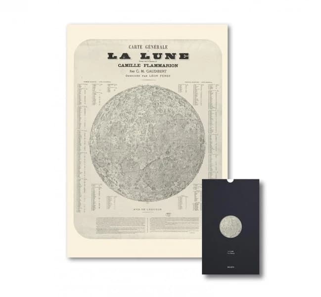 Carte générale de la lune ([Reproduction en fac-similé]) Reliefs Éditions
