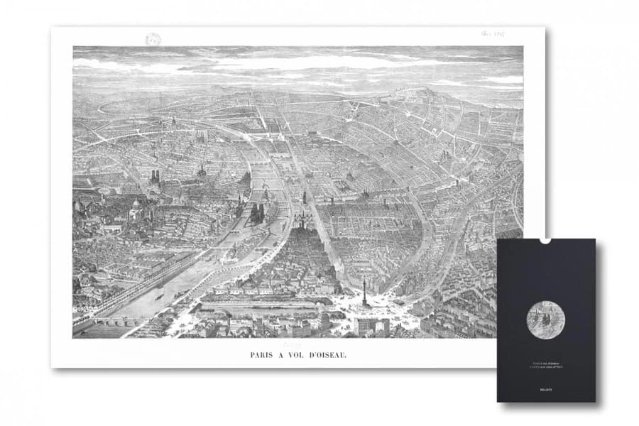 Paris à vol d'oiseau ([Reproduction en fac-similé]) Reliefs Éditions