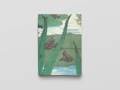 Carnet notes & lecture BNF : grenouilles, iris et nénuphars