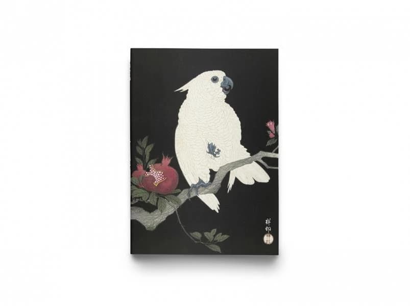 Carnet notes & lecture : oiseaux et fleurs du Japon