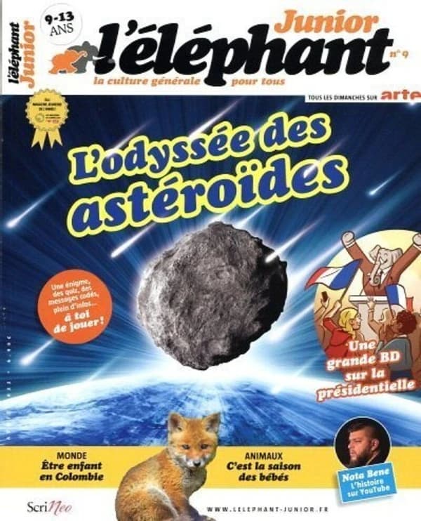 L'éléphant junior n.9 : l'odyssée des astéroïdes