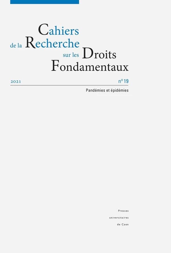 Cahiers de la recherche sur les droits fondamentaux, n  19