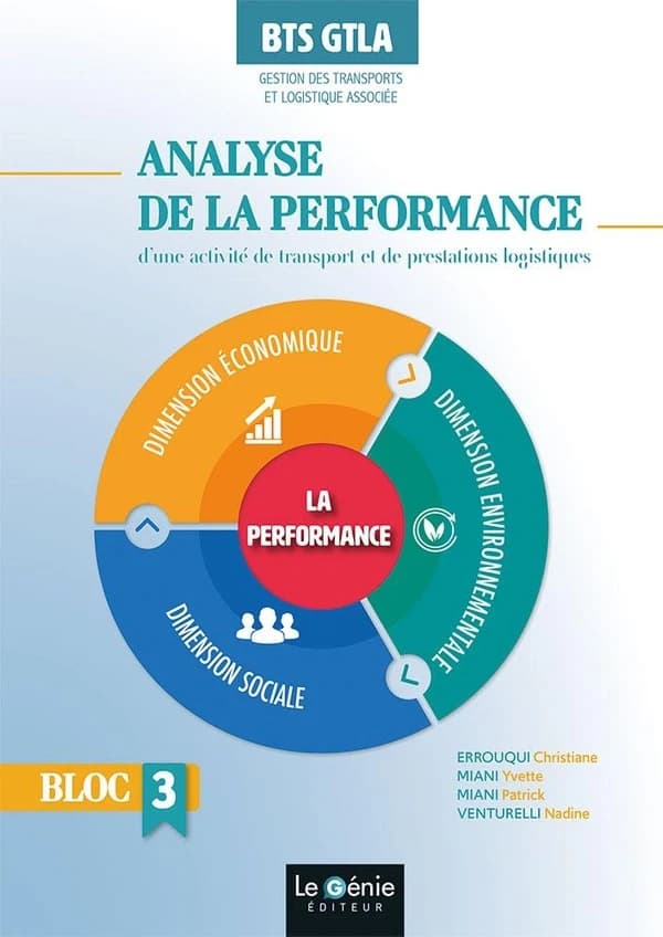 BTS GTLA : analyse de la performance d'une activité de transports et de prestations logistiques : bloc 3 (édition 2021)