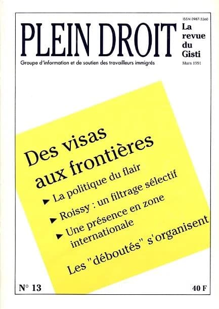 Des visas aux frontieres