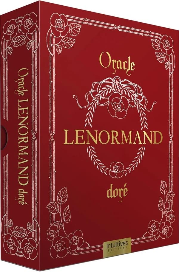Coffret oracle Lenormand doré