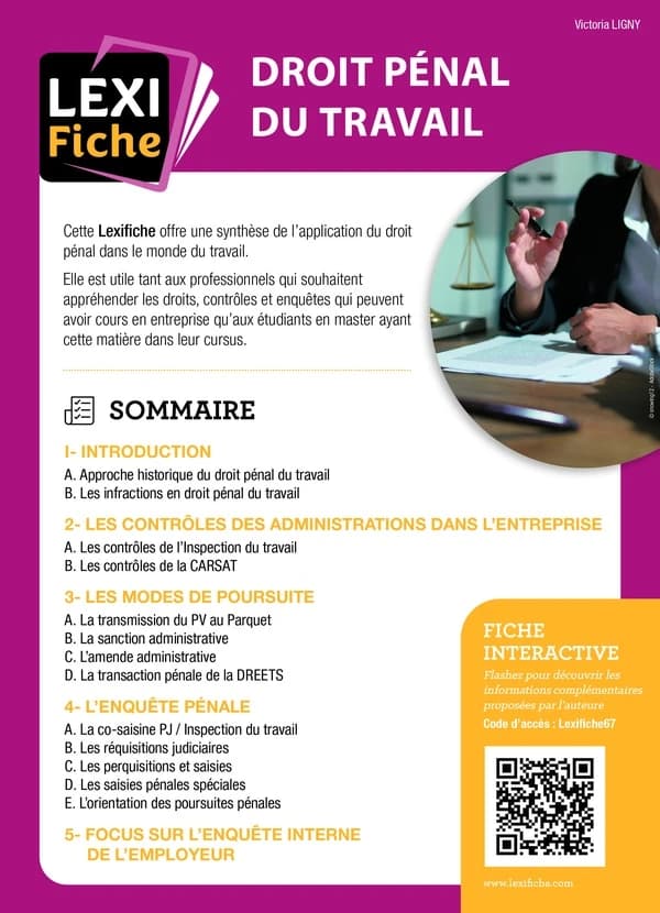 Droit pénal du travail
