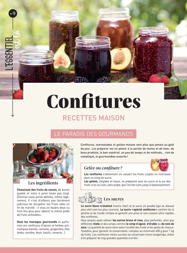 Confitures : recettes maison