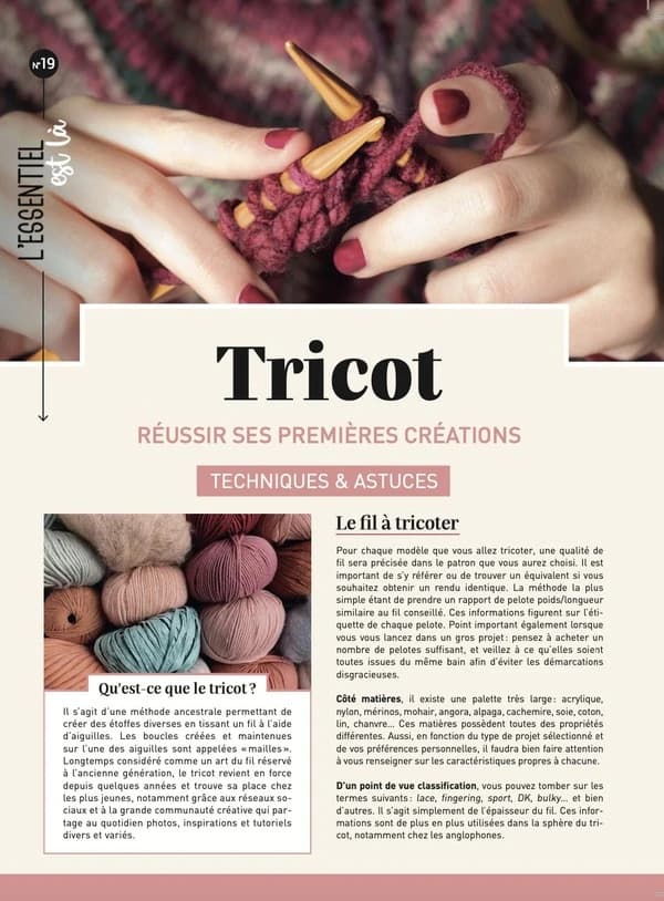 Tricot : Réussir ses premières créations