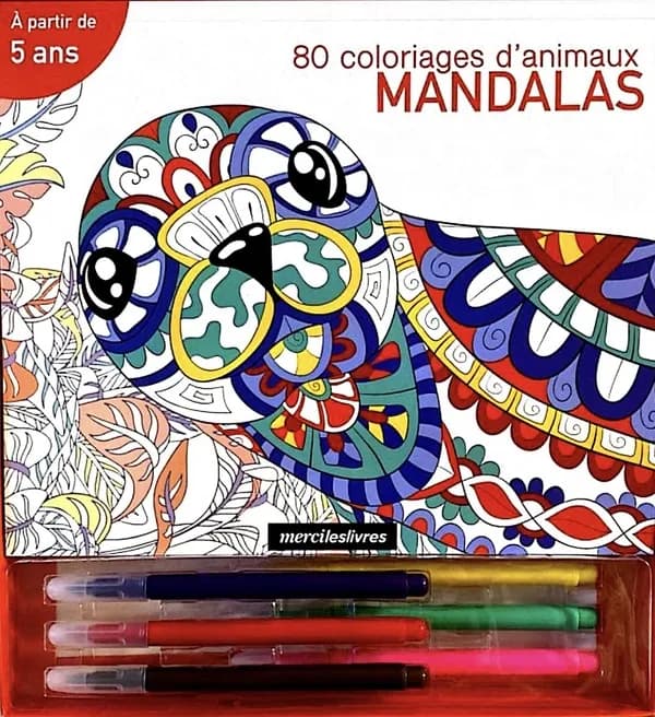 Mandalas : 80 coloriages d'animaux