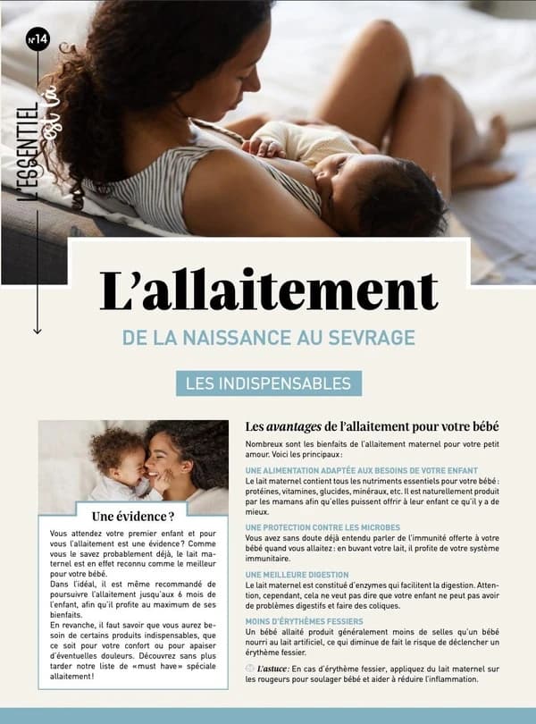 L'allaitement : De la naissance au sevrage