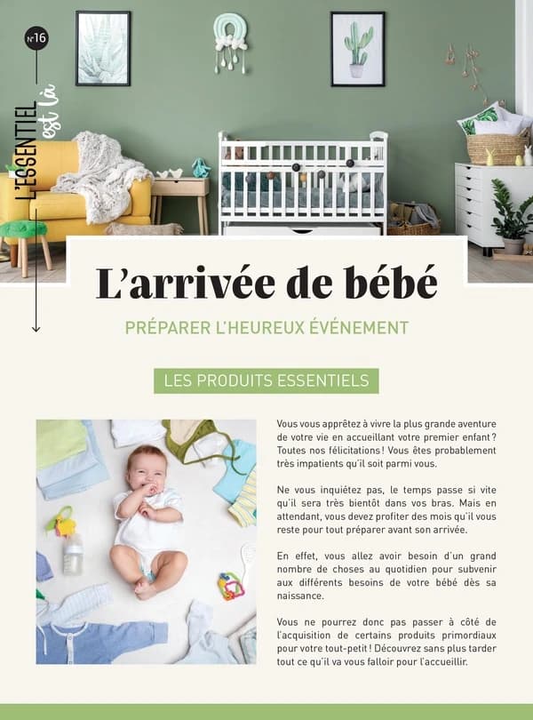 L'arrivée de bébé : préparer l'heureux événement