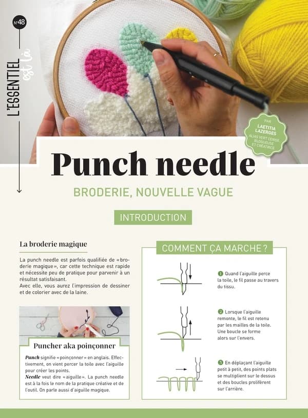 Punch needle : Broderie, nouvelle vague