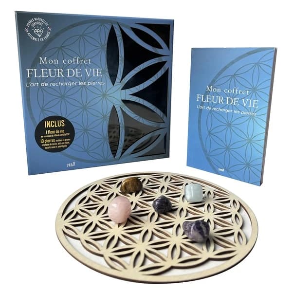 Mon coffret fleur de vie : L'art de recharger les pierres