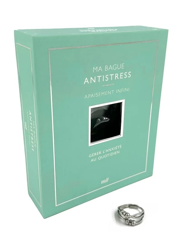 Ma bague antistress : Apaisement infini ; Un bijou ajustable, discret et éléant