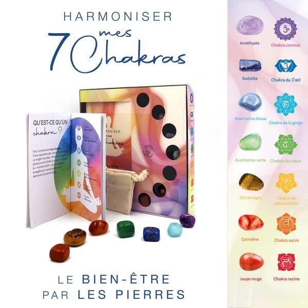 Harmoniser mes 7 chakras : Le bien-être par les pierres ; Un livre pour s'initier aux chak