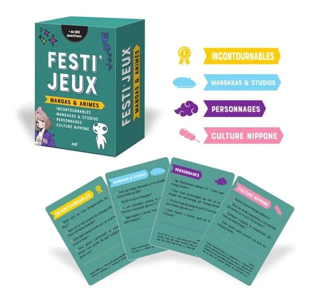 Festi'Jeux : Mangas et animé : Plus de 600 questions pour les incollables en mangas et animés !