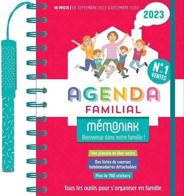 Mémoniak : agenda familial : de septembre 2022 à décembre 2023