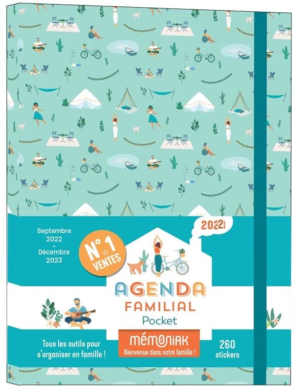 Mémoniak : agenda familial pocket : de septembre 2022 à décembre 2023