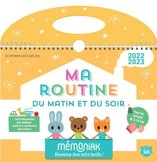 Mémoniak : ma routine du matin et du soir : de septembre à août (édition 2022