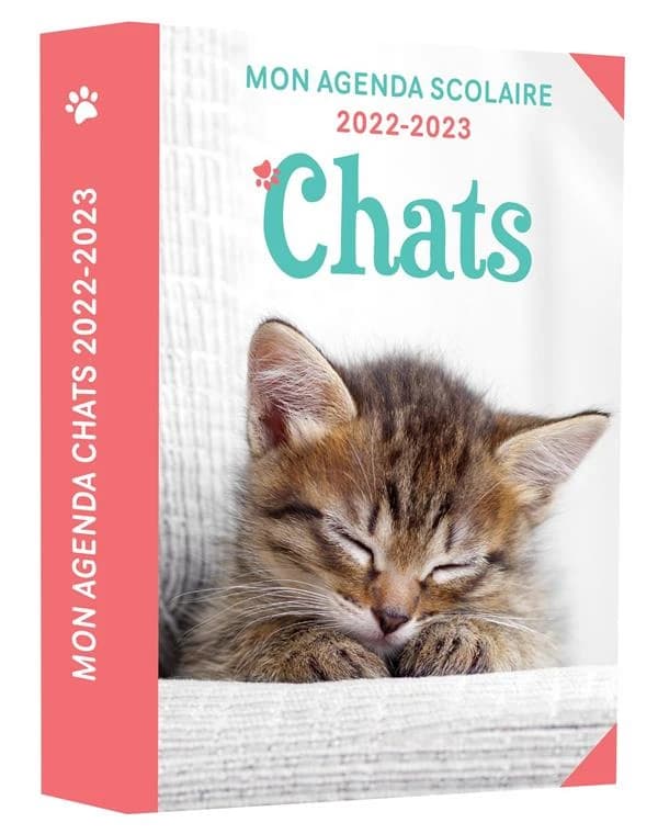 Mon agenda scolaire : chats (édition 2022