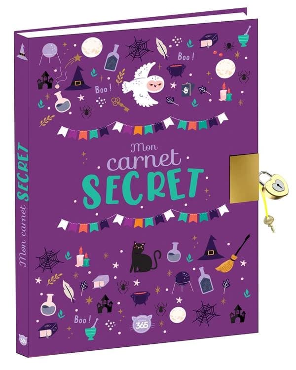 Mon carnet secret sorcières : journal intime avec cadenas à compléter