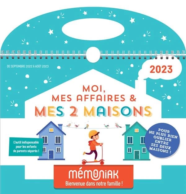 Mémoniak : moi, mes affaires & mes 2 maisons : de septembre à août (édition 2022