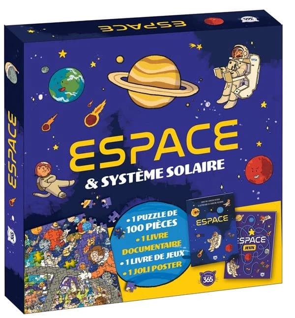 Coffret puzzle documentaire : Espace & système solaire