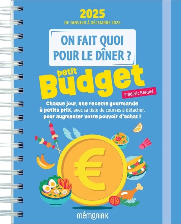 Mémoniak : on fait quoi pour le dîner ? petits budgets : de janvier à décembre (édition 2025)