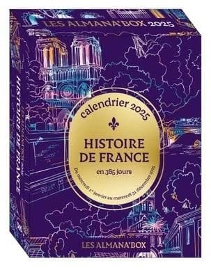 Almana'box : Calendrier Histoire de France en 365 jours (édition 2025)