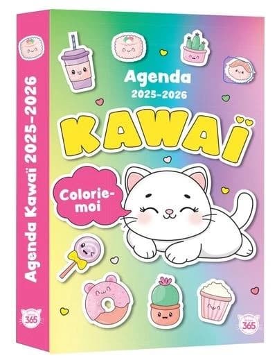 Agenda scolaire kawai colorie-moi (édition 2025