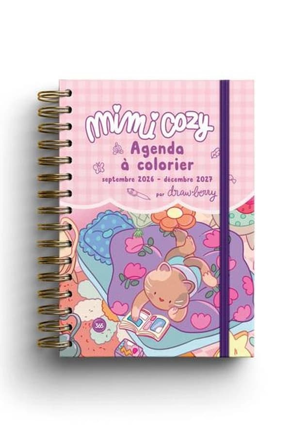 Agenda mimi cozy à colorier by Draw Berry : De septembre à décembre (édition 2026