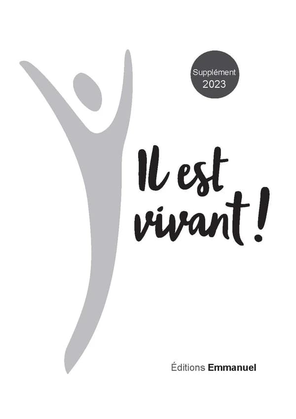 Carnet de chants Il est vivant ! : Supplément 2023