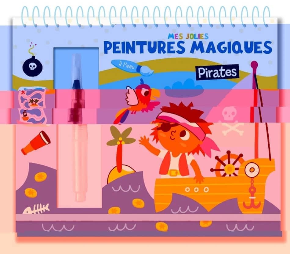 Mes jolies peintures magiques : pirates : [Album à colorier]
