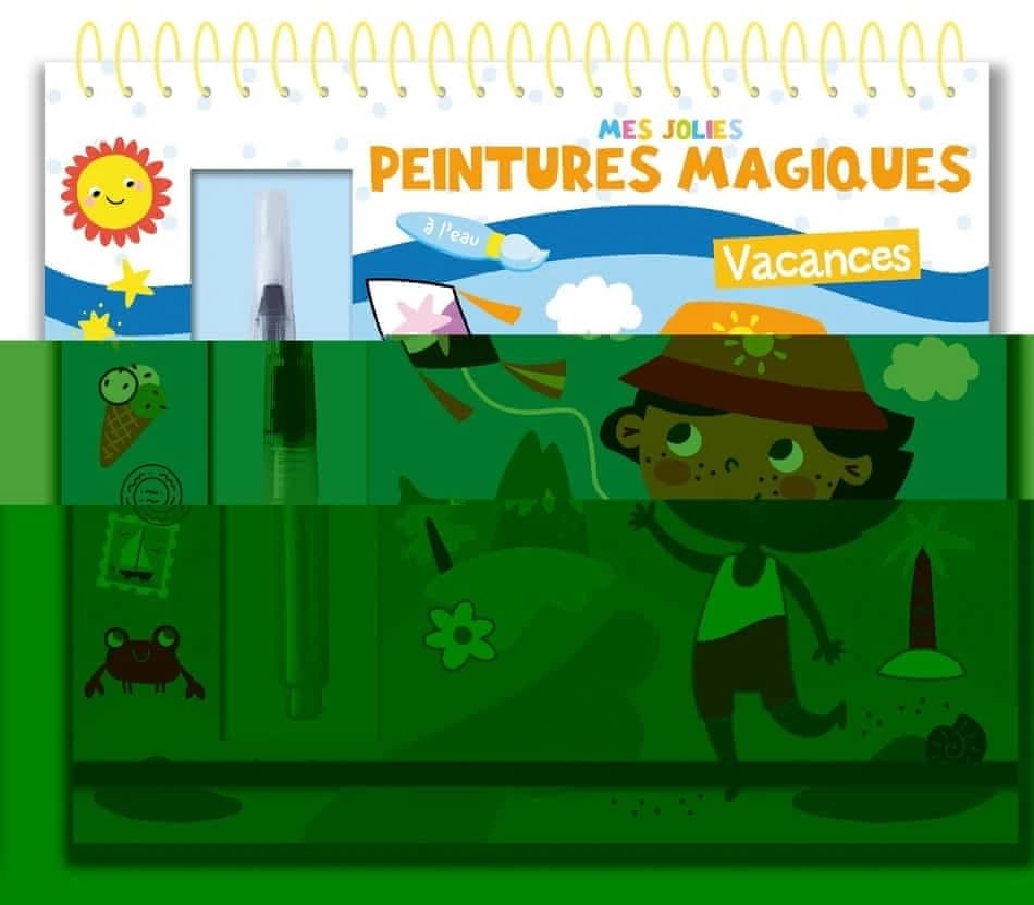 Mes jolies peintures magiques : vacances : [Album à colorier]