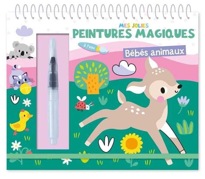 Mes jolies peintures magiques : bébés animaux : [Album à colorier]