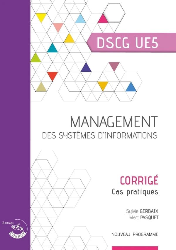 UE5 : management des systèmes d'informations ; DSCG ; corrigé (édition 2023)