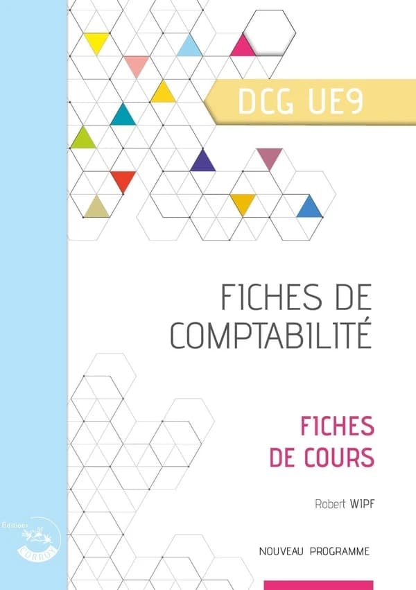 UE9 : Comptabilité ; DCG ; Fiches de cours (édition 2024)