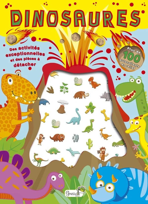 Dinosaures : Des activités et des pièces à détacher
