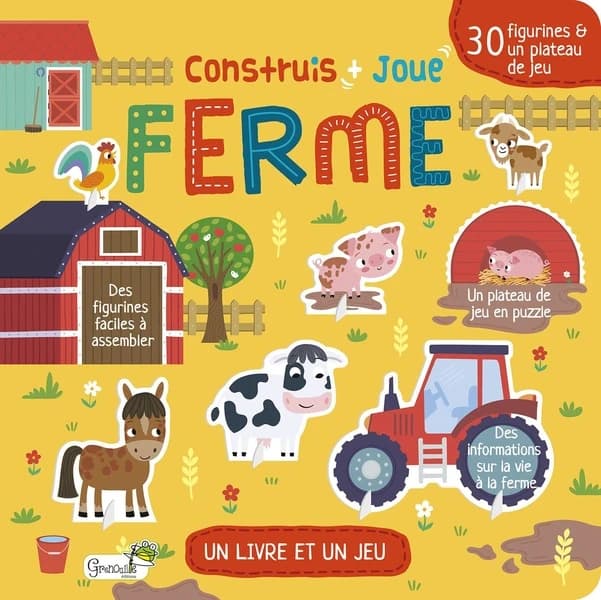 Ferme : un livre et un jeu, 30 figurines & un plateau de jeu...