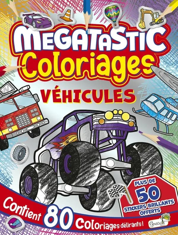 Megatastic coloriages : Véhicules