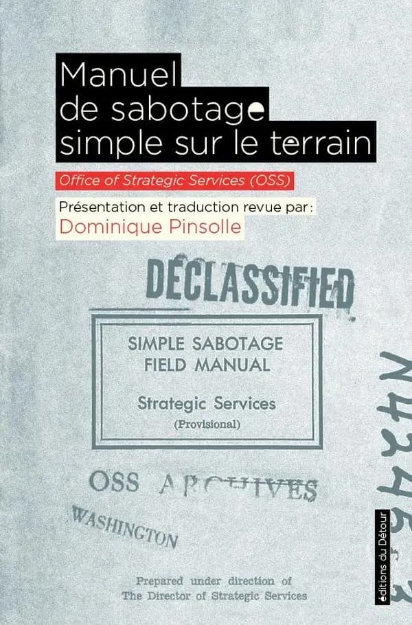 Manuel de sabotage simple sur le terrain