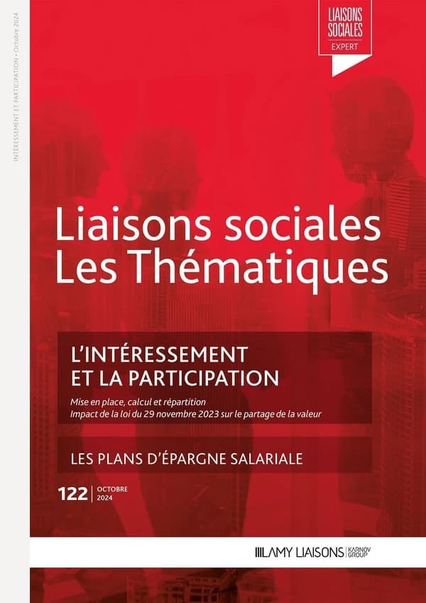 Liaisons sociales ; Les thématiques Tome 122 : L'intéressement et la participation ; Les plans d'épargne salariale