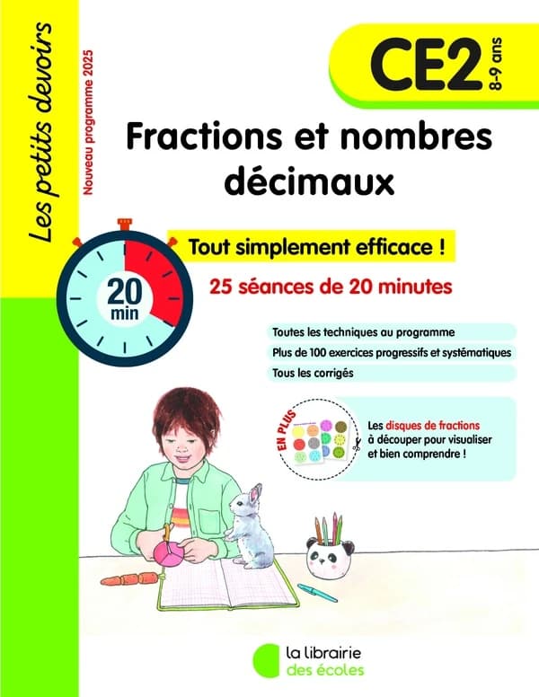 Les petits devoirs : Fractions : CE2