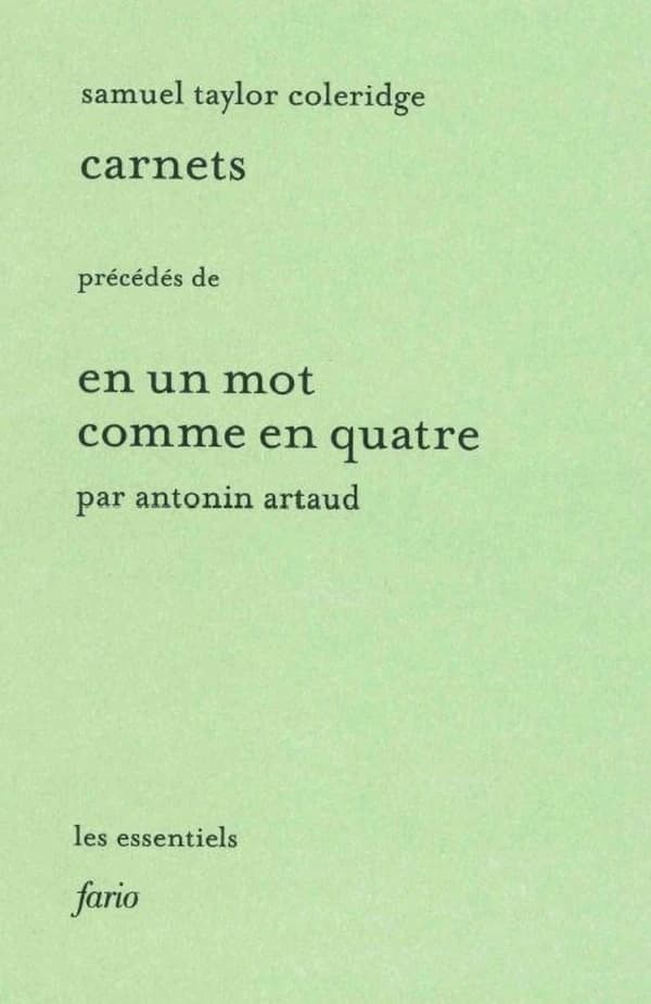 Carnets : en un mot comme en quatre