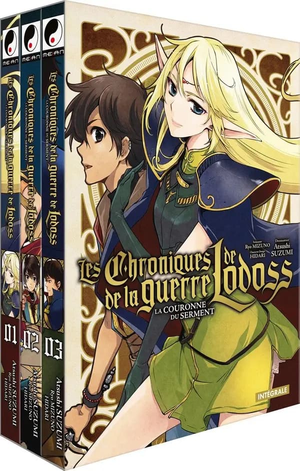 Les chroniques de la guerre de Lodoss : la couronne du serment : coffret Intégrale Tomes 1 à 3