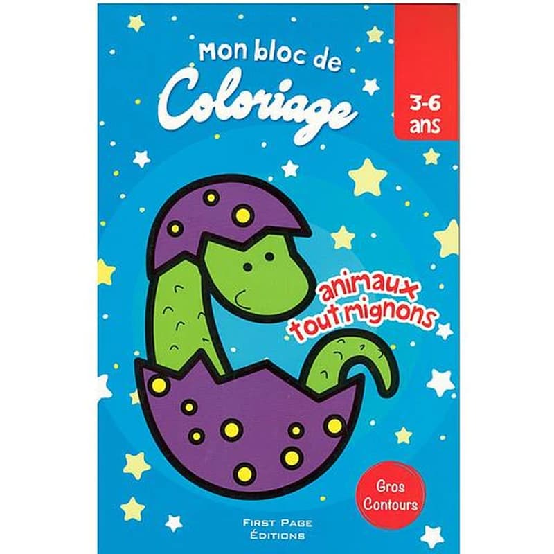 LES ANIMAUX TOUT MIGNONS MON BLOC COLORIAGE