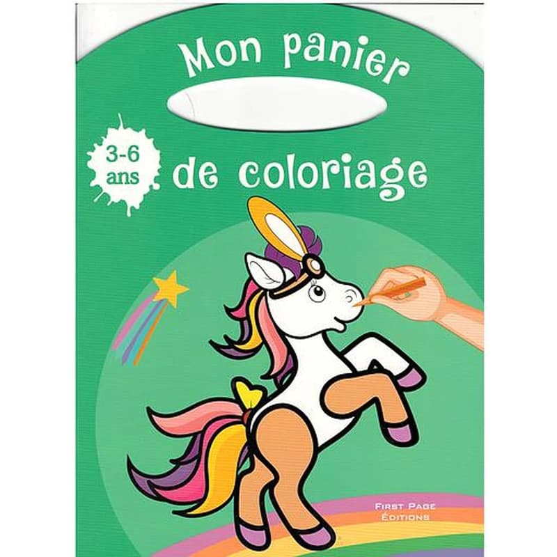 LES LICORNES MON PANIER DE COLORIAGE